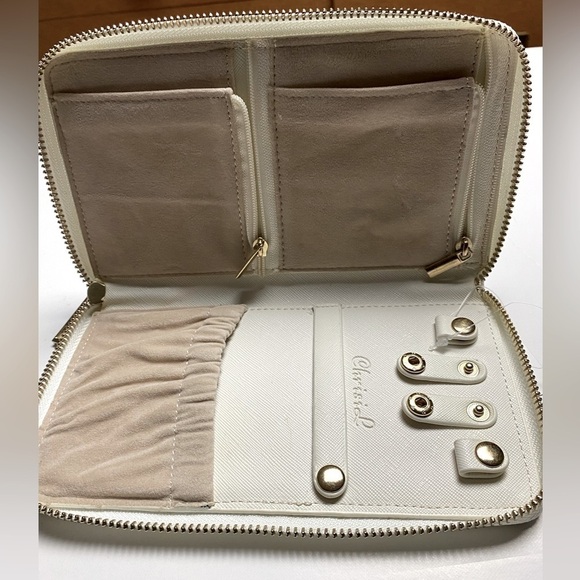 Chrisil OFF WHITE JEWELRY TRAVEL WALLET HANDMADE - Picture 3 of 16